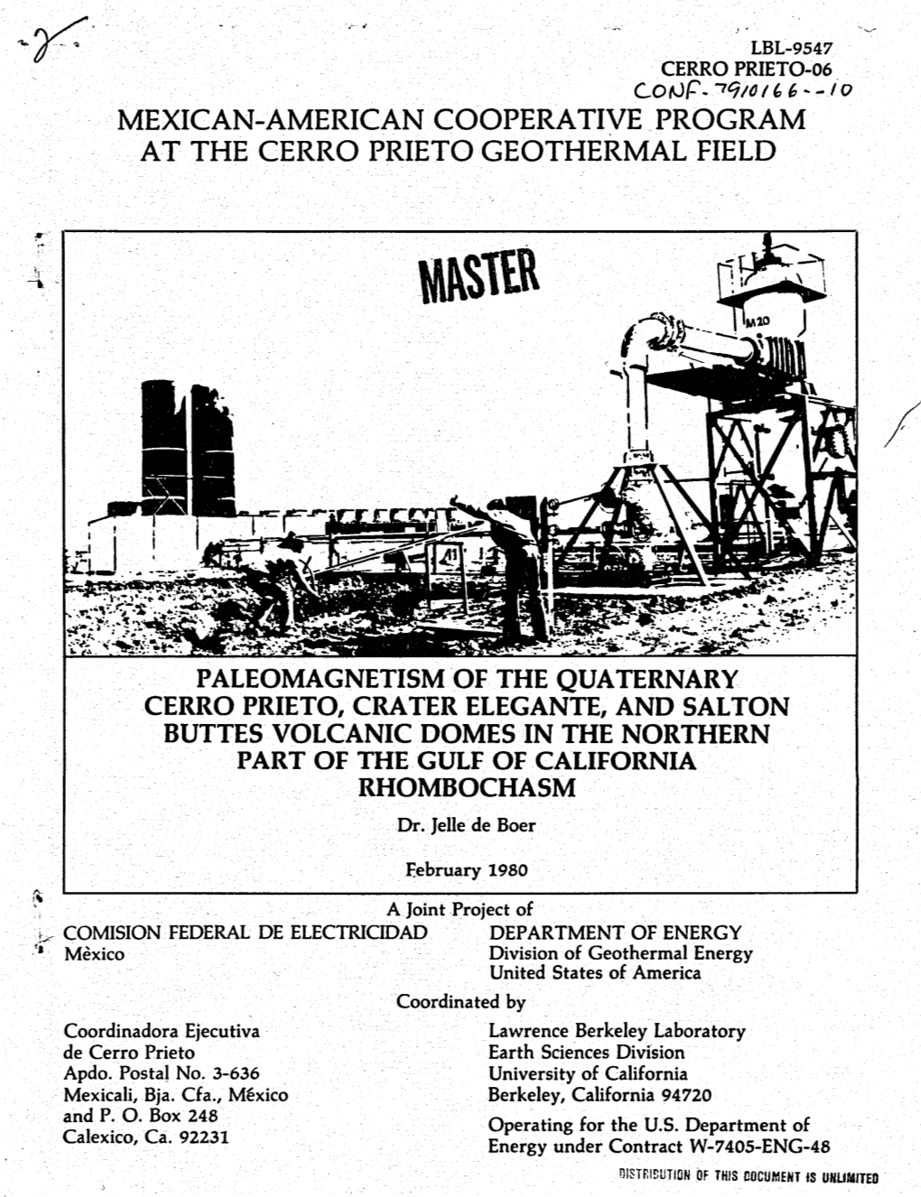 Paleomagnetic Dating of the Cerro Prieto Volcano