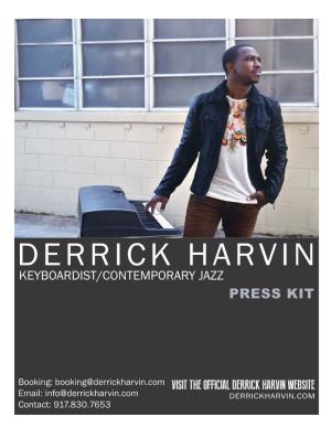 Derrick Harvin Keyboardist/Contemporary Jazz Press Kit