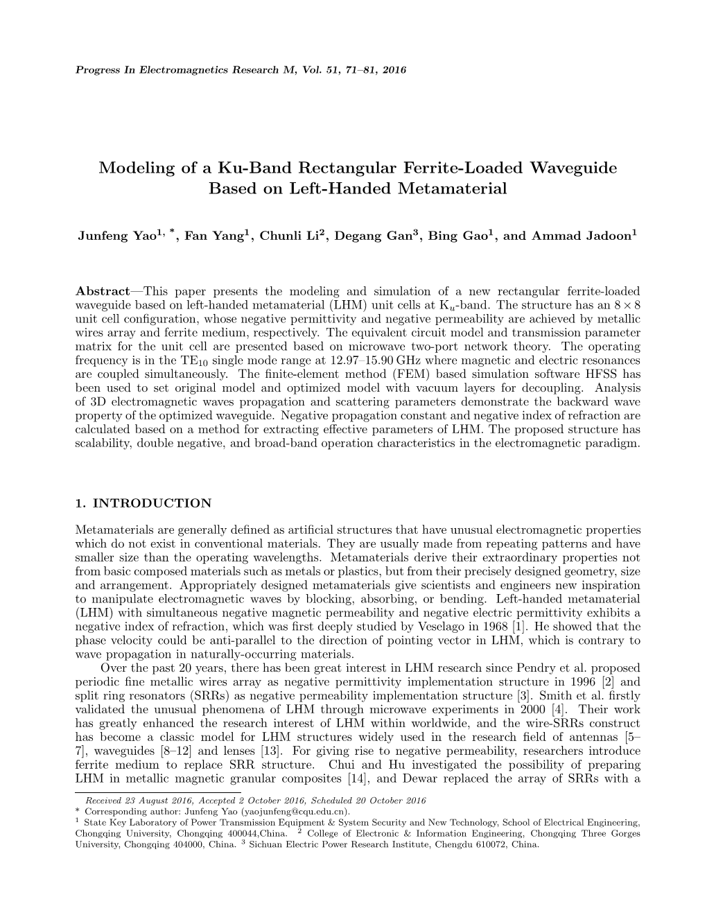 Modeling of a Ku-Band Rectangular Ferrite-Loaded Waveguide Basedonleft-Handedmetamaterial