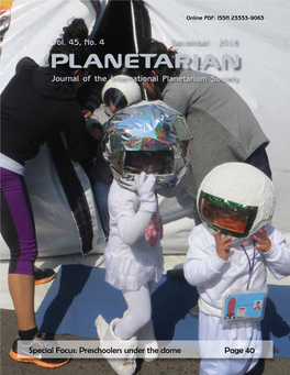 Journal of the International Planetarium Society Vol. 45, No. 4