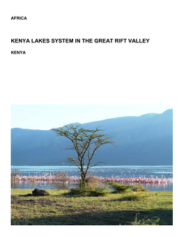 Kenya Lakes System in the Great Rift Valley