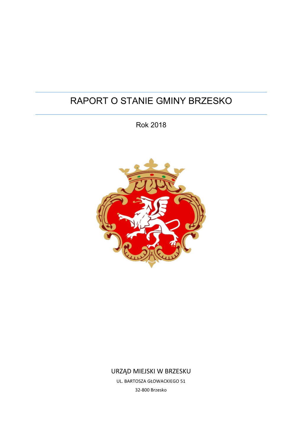 Raport O Stanie Gminy Brzesko