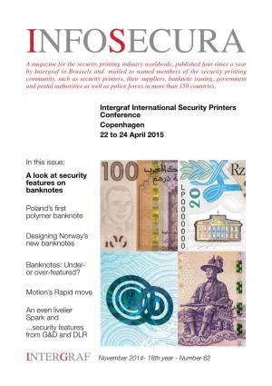 Intergraf International Security Printers Conference Copenhagen 22 to 24 April 2015