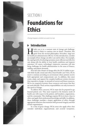Foundations for Ethics