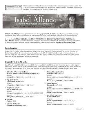 An Evening with Isabel Allende