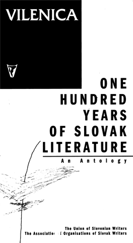One Hundred Years of Slovak Literature