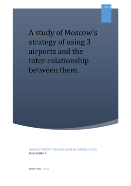 Strategy of Sheremetyevo International Airport