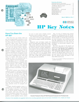 HP Key Notes