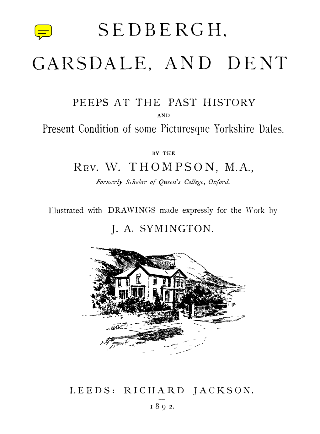 Sedbergh, Garsdale, and Dent