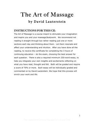 The Art of Massage by David Lauterstein