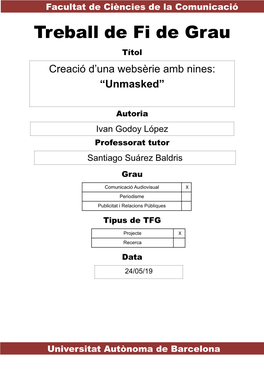 Creació D'una Websèrie Amb Nines