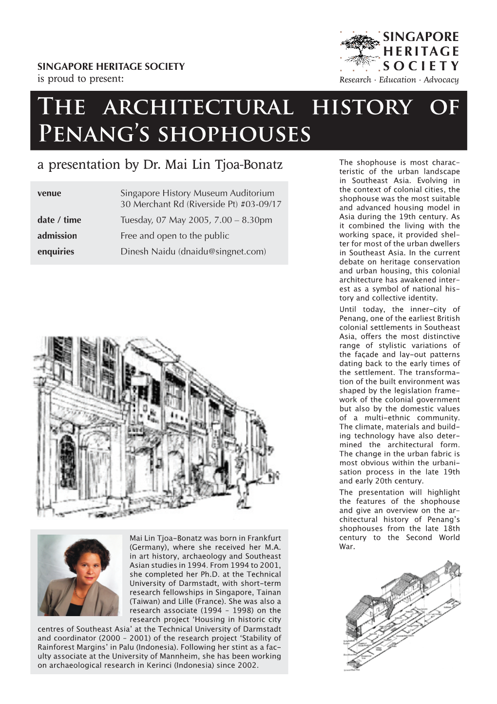 The Architectural History of PENANG's Shophouses