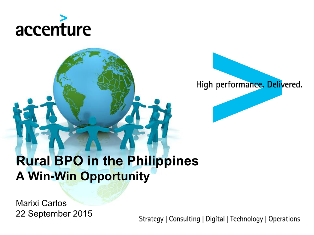 Rural BPO in the Philippines a Win-Win Opportunity