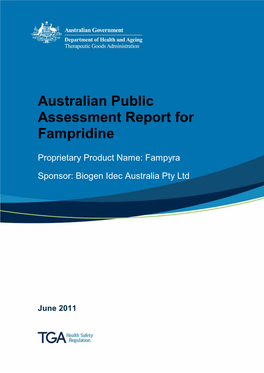 Australian Public Assessment Report for Fampridine