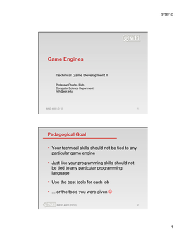 Game Engines