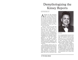 Demythologizing the Kinsey Reports