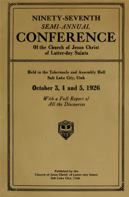 Conference Reports of the Church of Jesus Christ of Latter-Day Saints
