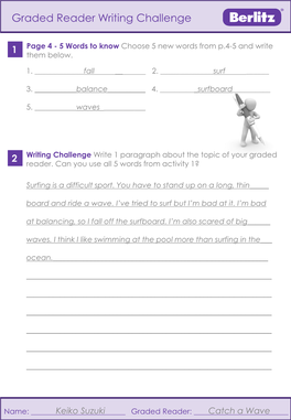 Graded Reader Writing Challenge