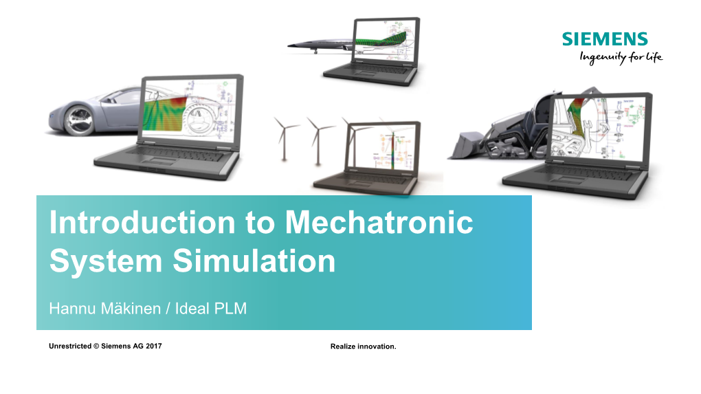 Simcenter Amesim • Examples of Typical Applications • Solutions for All Industries • Simcenter Amesim Student Edition