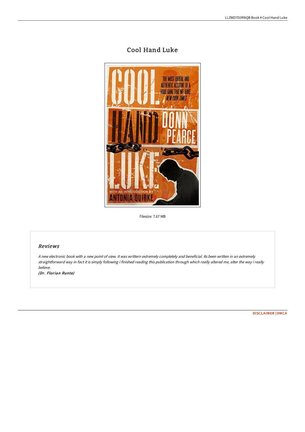 Read Ebook # Cool Hand Luke