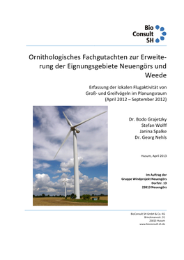 Rung Der Eignungsgebiete Neuengörs Und Weede