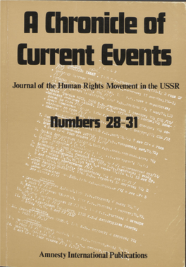 Journal of the Human Rights Mmemed in the USSR