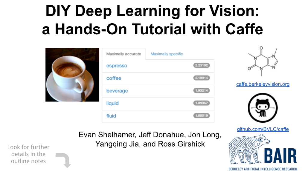 DIY Deep Learning for Vision: a Hands-On Tutorial with Caffe