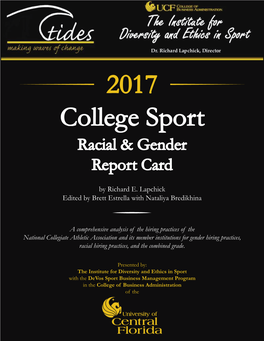 2017 College Sport Racial and Gender Report Card