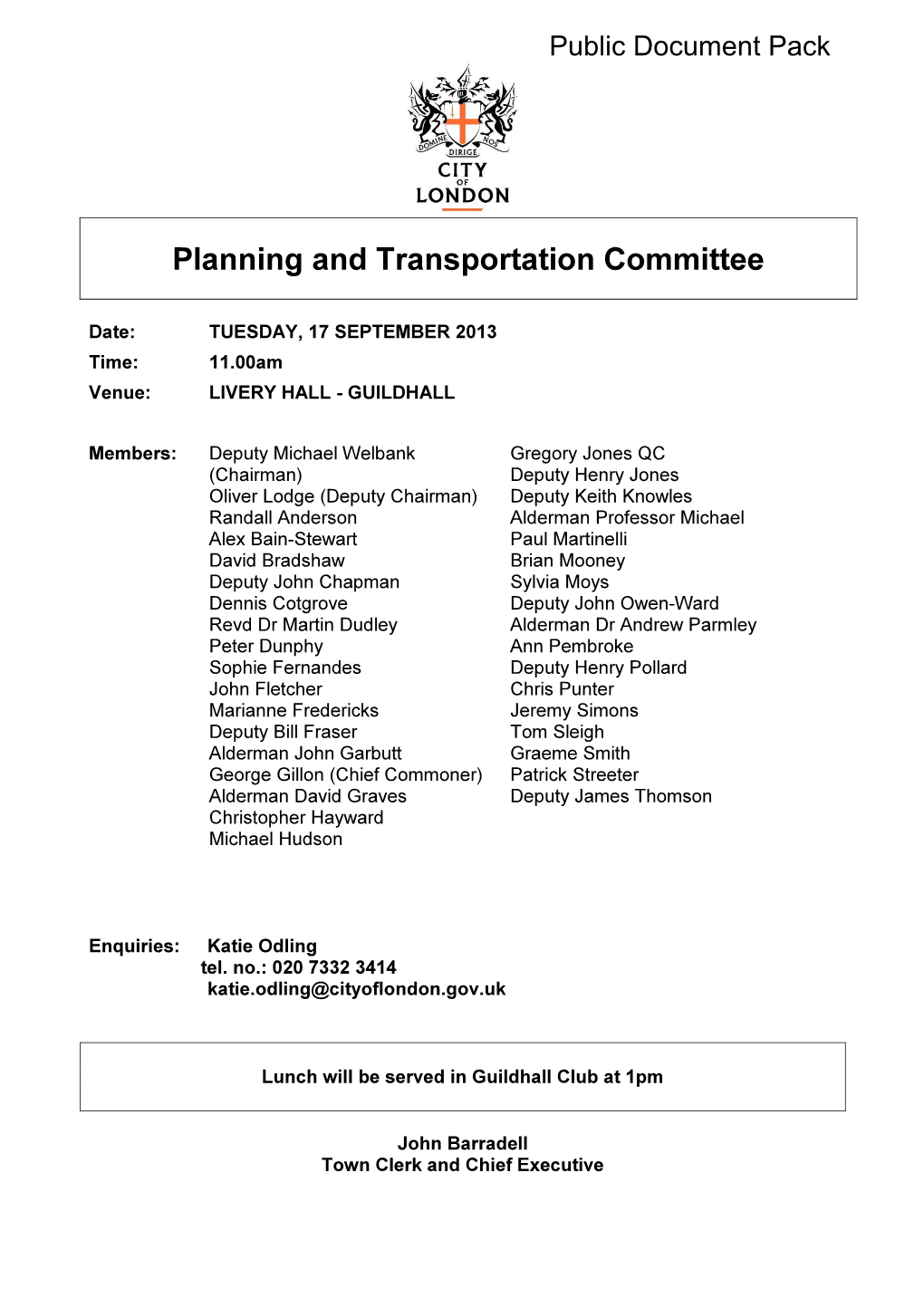 Planning and Transportation Committee