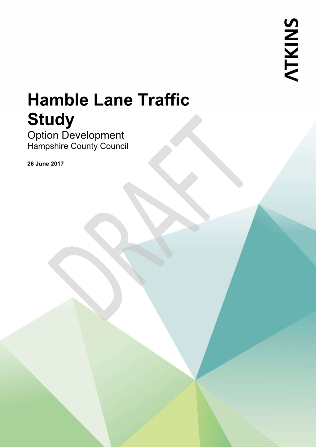The Hamble Lane Traffic Study Report