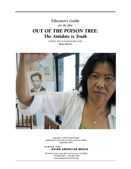 Out of the Poison Tree Study Guide