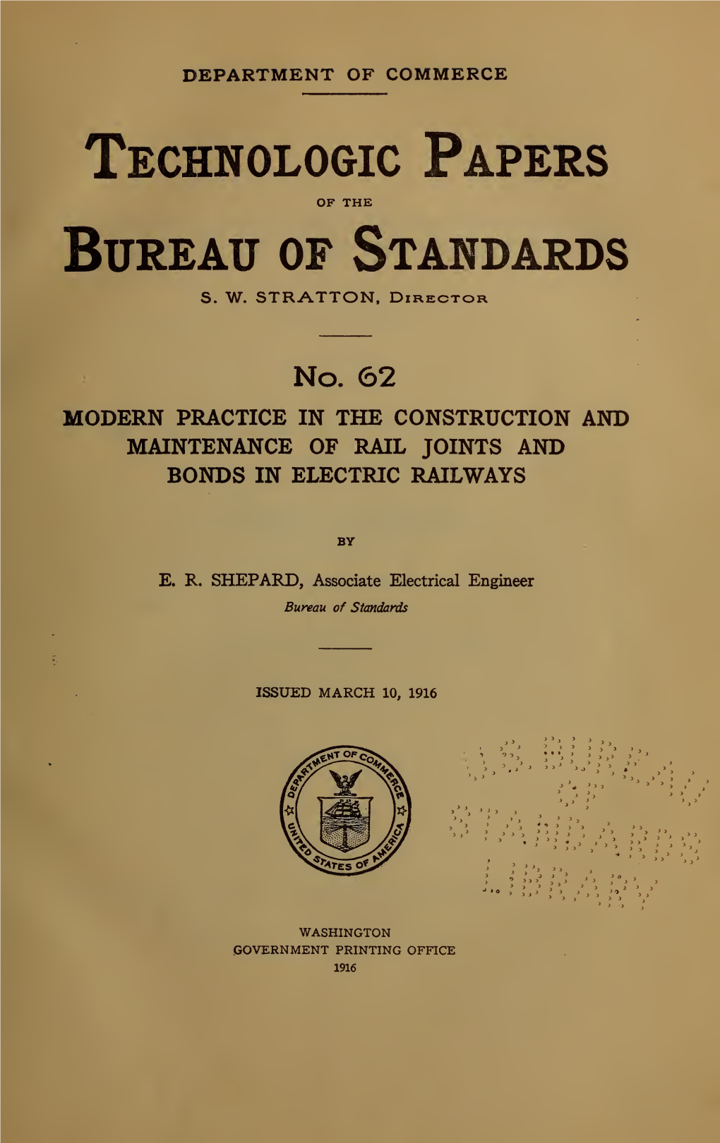 Technologic Papers of the Bureau of Standards S