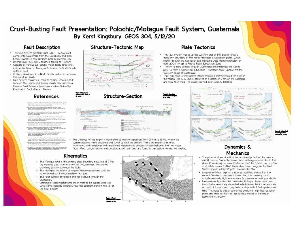 Polochic/Motagua Fault System, Guatemala by Kerst Kingsbury, GEOS 304, 5/12/20