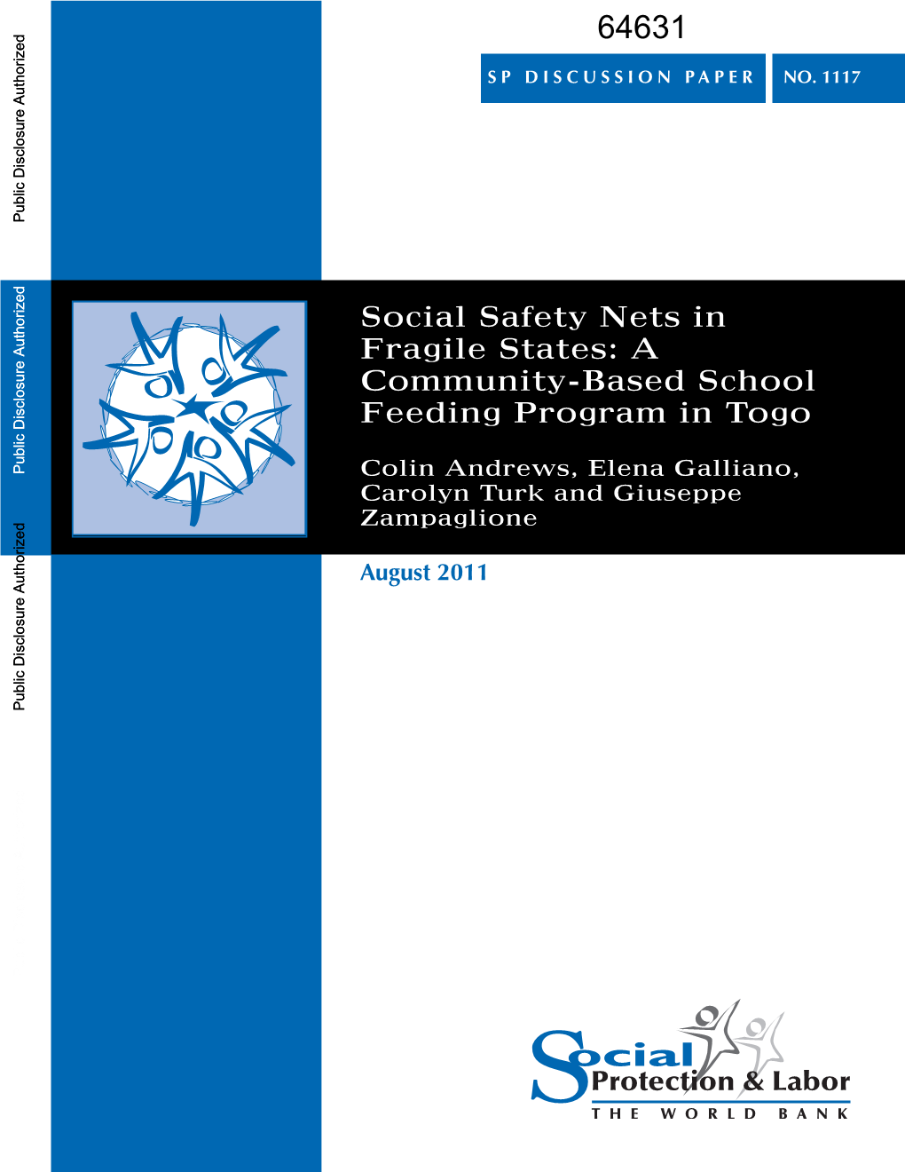V. the Community-Based School Feeding Program As a Safety Net: a Model for Fragile, Food Insecure States