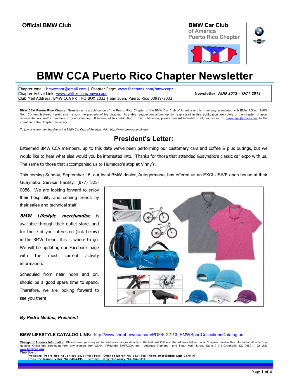 BMW CCA Puerto Rico Chapter Newsletter