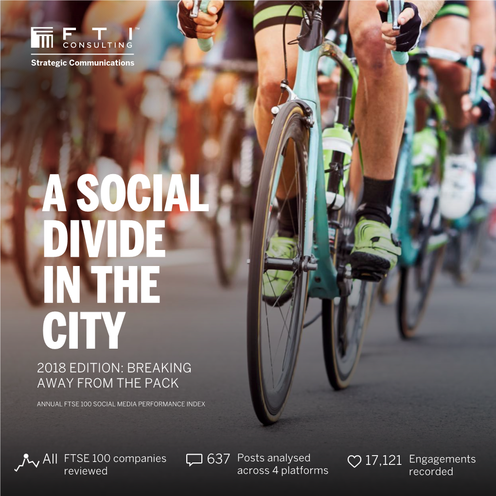 A Social Divide in the City 2018 Edition: Breaking Away from the Pack