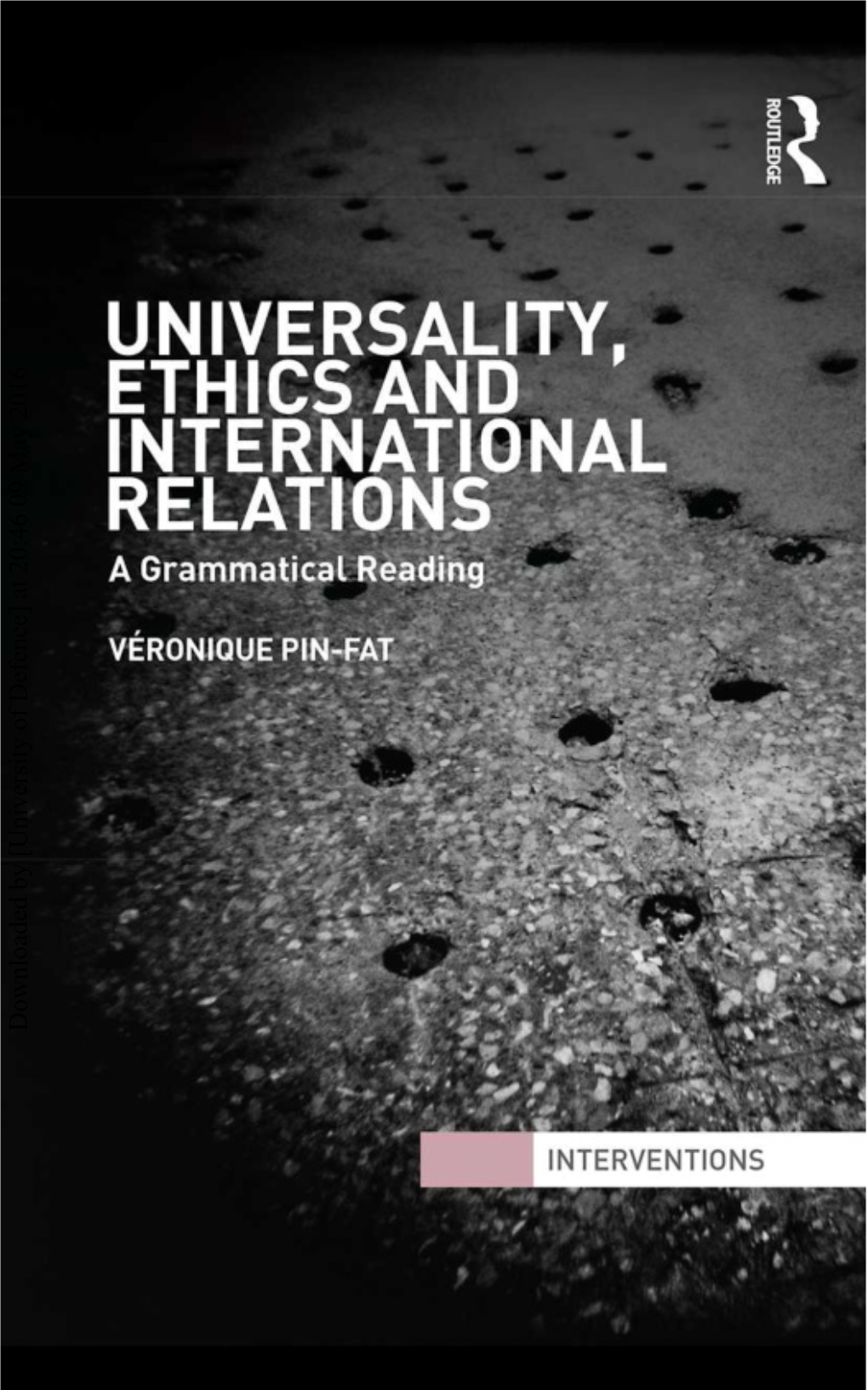 Universality, Ethics and International Relations: a Grammatical Reading