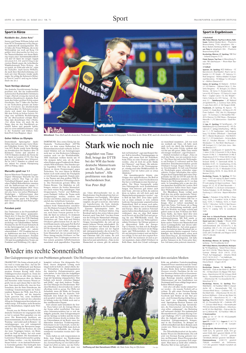 Sport FRANKFURTER ALLGEMEINE ZEITUNG