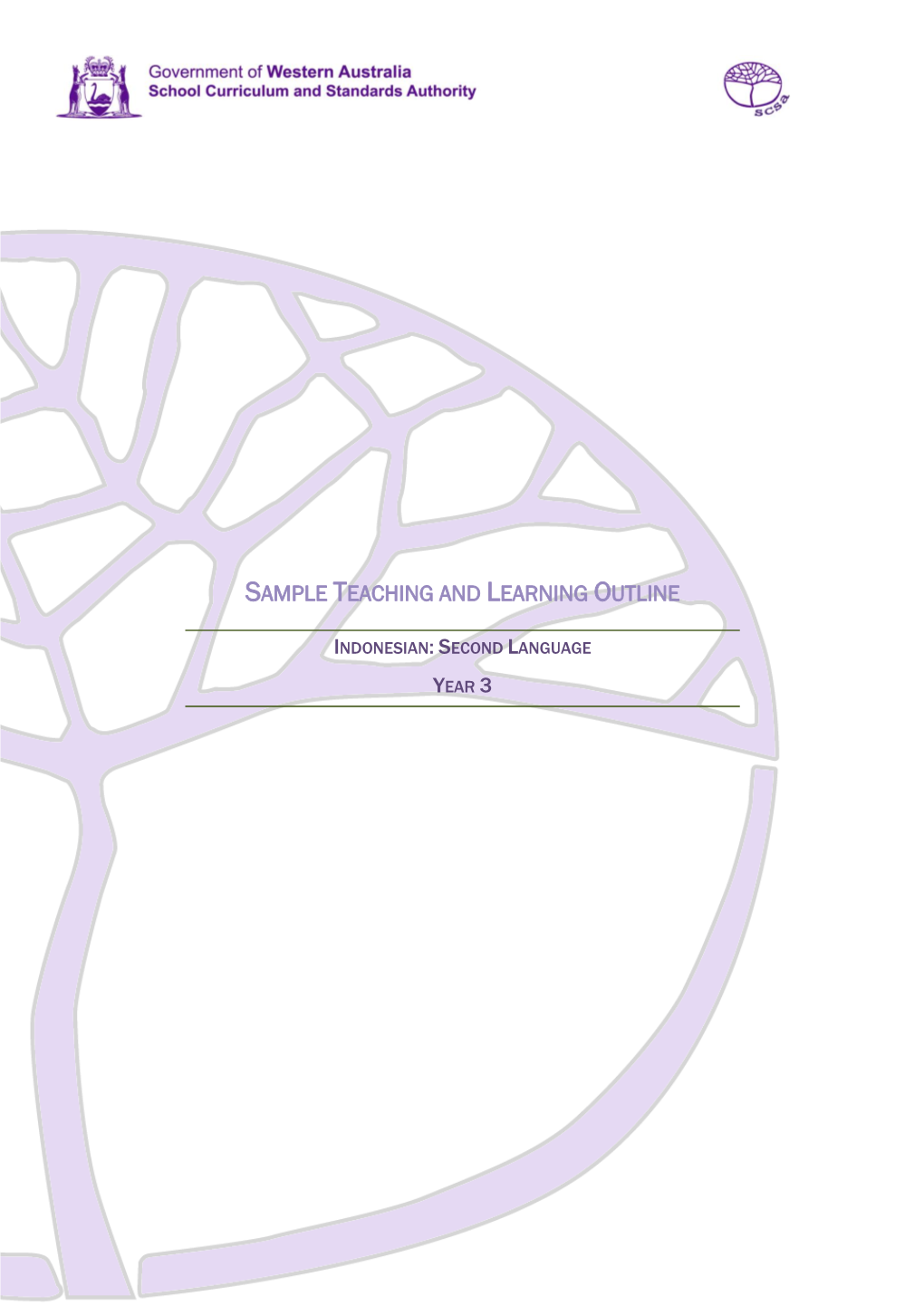 Sample Teaching and Learning Outline