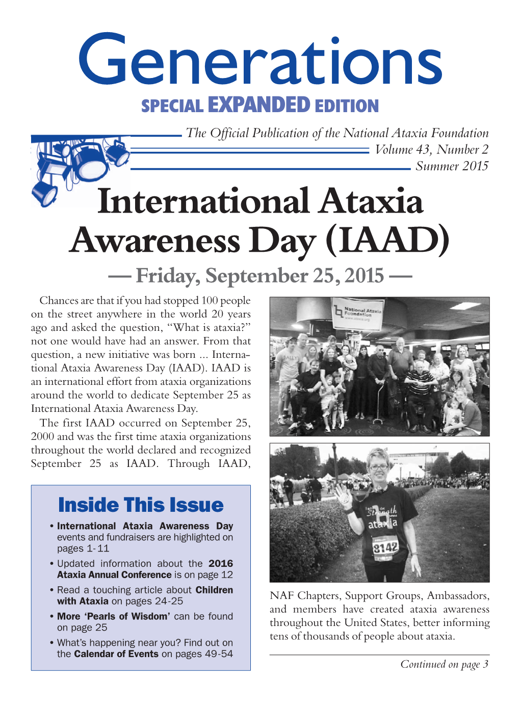 International Ataxia Awareness Day (IAAD)