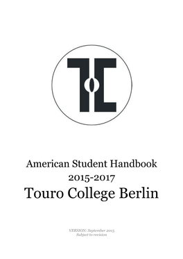 Student Handbook – All US Programs 2015-17