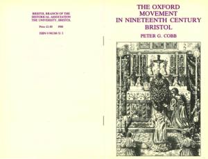 The Oxford Movement in Nineteenth Century Bristol'