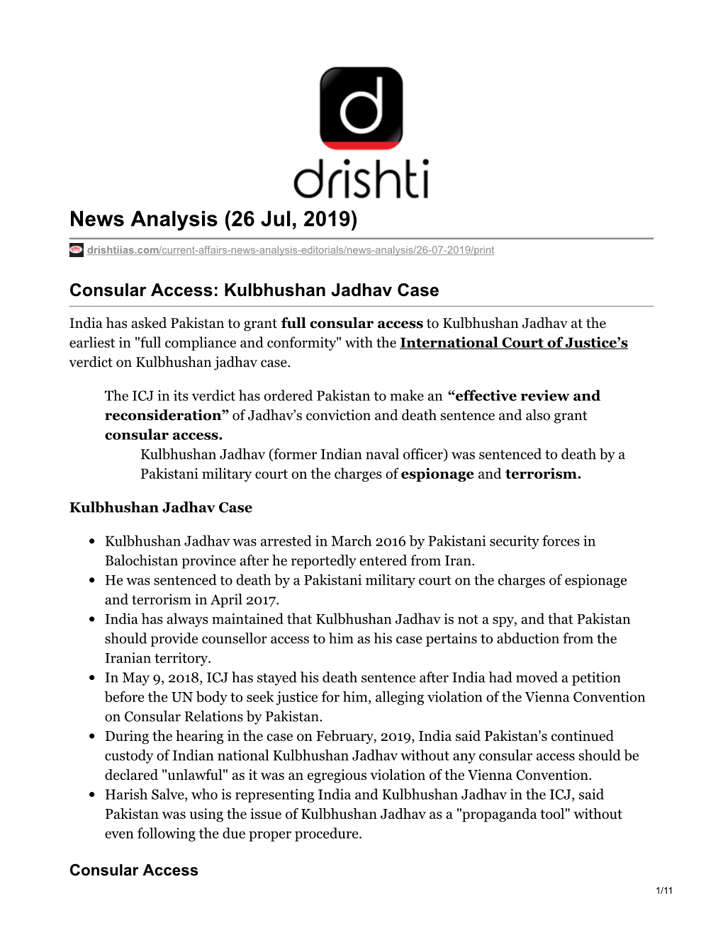 Kulbhushan Jadhav Case