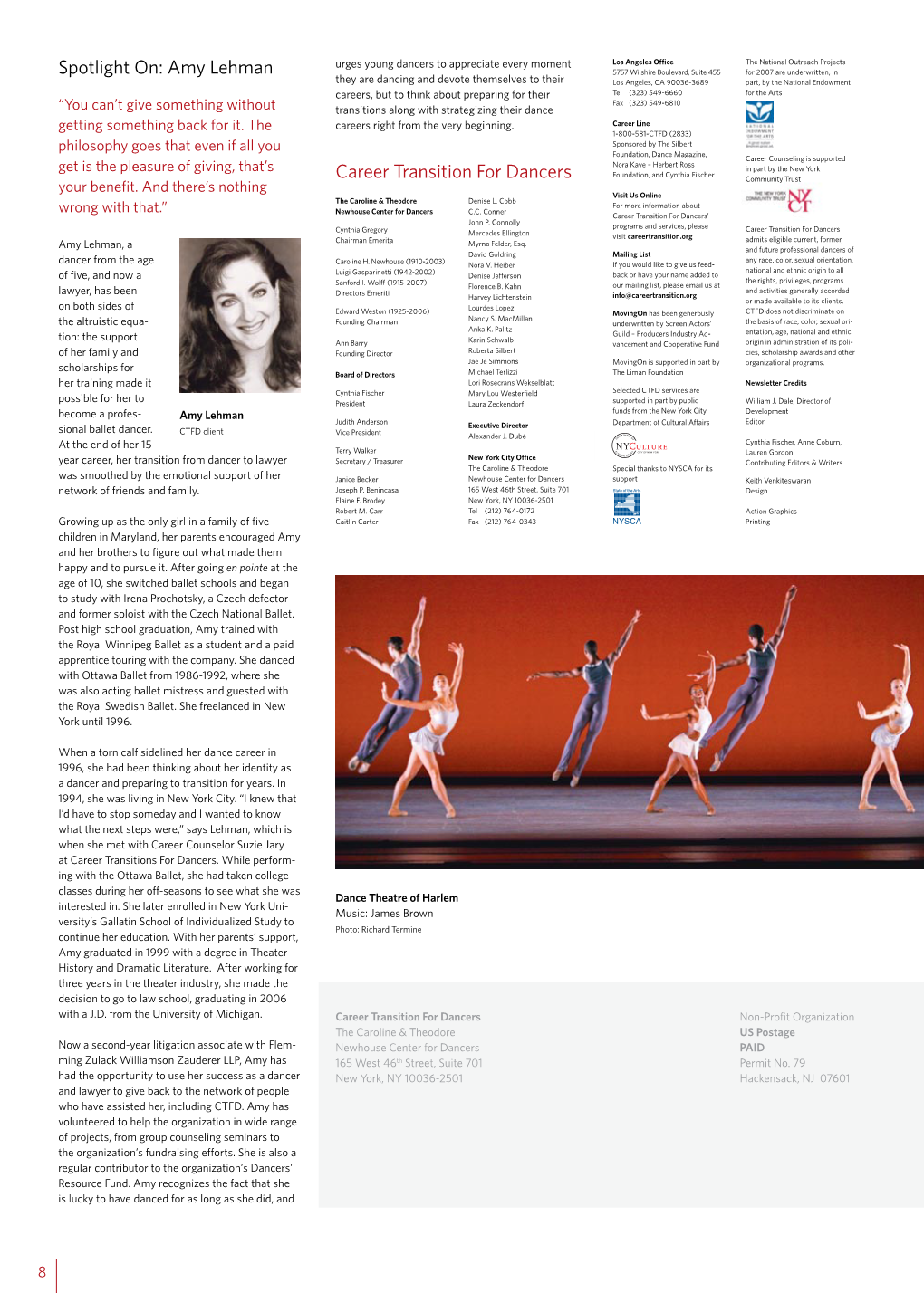 Spotlight On: Amy Lehman Career Transition for Dancers