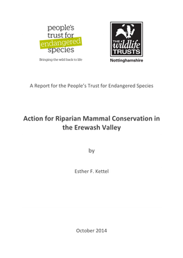 Action for Riparian Mammal Conservation in the Erewash Valley