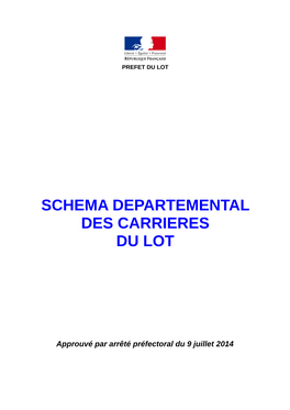 Schema Departemental Des Carrieres Du Lot