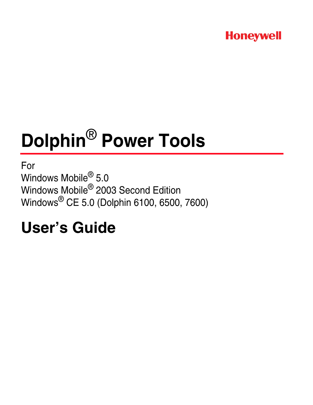 Dolphin Power Tools User's Guide Rev E