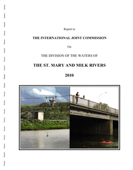 J the St. Mary and Milk Rivers J 2010 J