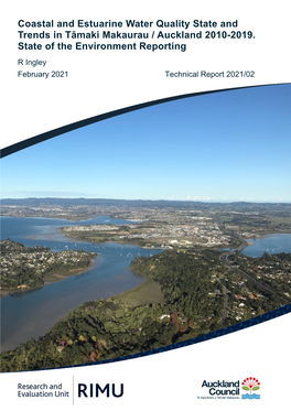 Coastal and Estuarine Water Quality State and Trends in Tāmaki Makaurau / Auckland 2010-2019. State of the Environment Reportin