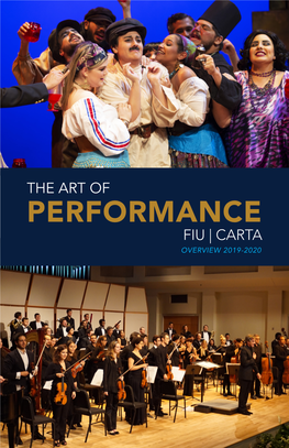 Performance Fiu | Carta Overview 2019-2020 Message from the Dean